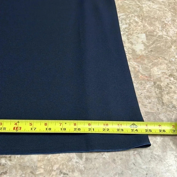 Vintage NWT dress women M. Blue,sleeveless,pleats, sheer overlay,career,fairy - Picture 12 of 12